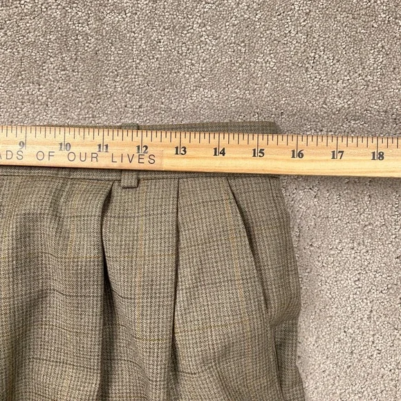 Chaps Ralph Lauren Suit Men 40R 30W 29L Brown Green PlaidHoundstooth Canada Suits
